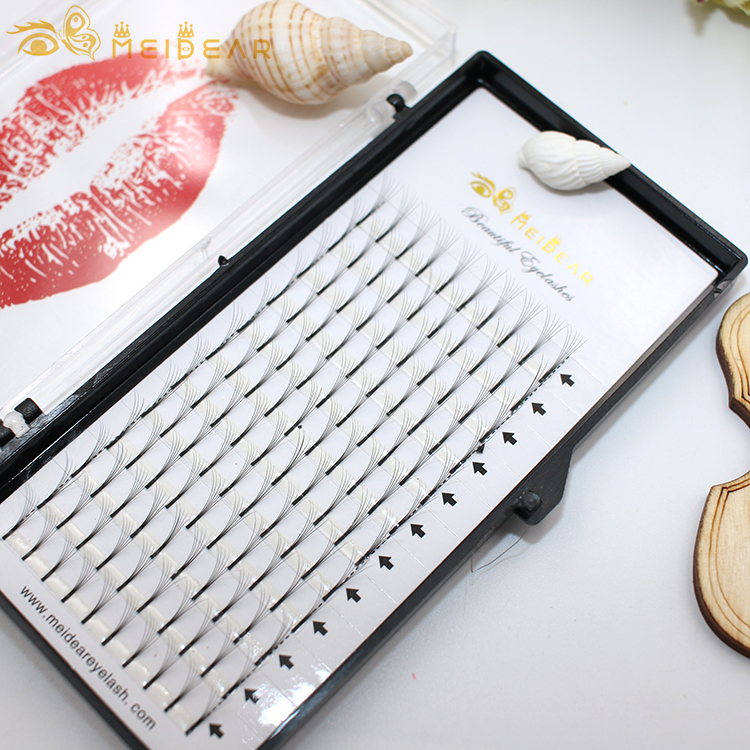 Best price factory provide handmade premade fans volume eyelash extension with own brand